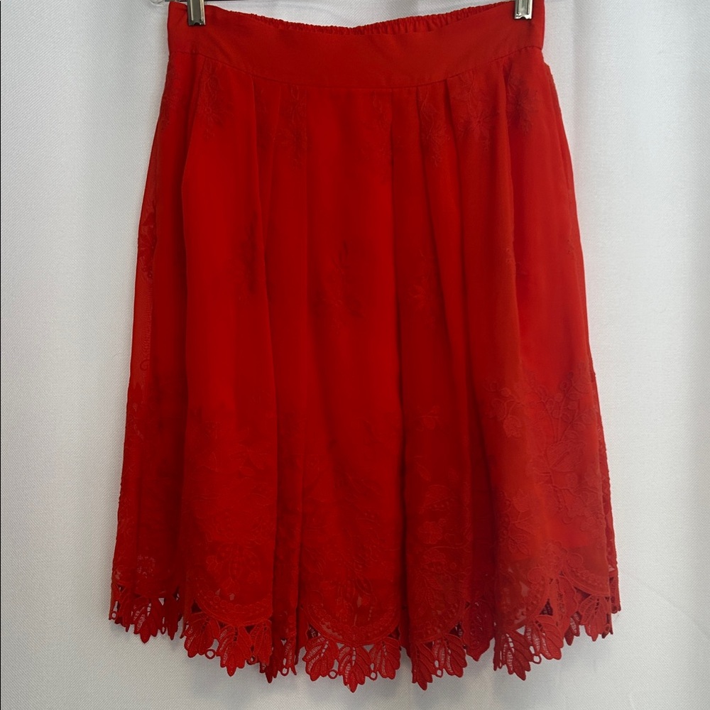 Eva Mendes for New York & Company Orange A-Line Skirt